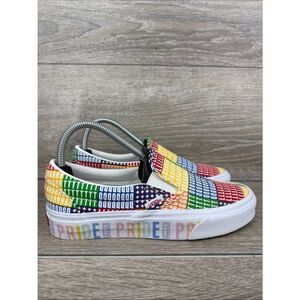 Vans Classic Slip On “Pride” Women’s Sz 7 Multi Colored LGBTQ Gay Pride Sneakers